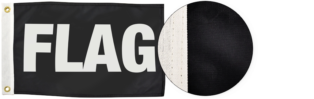 custom flag that reads "FLAG"