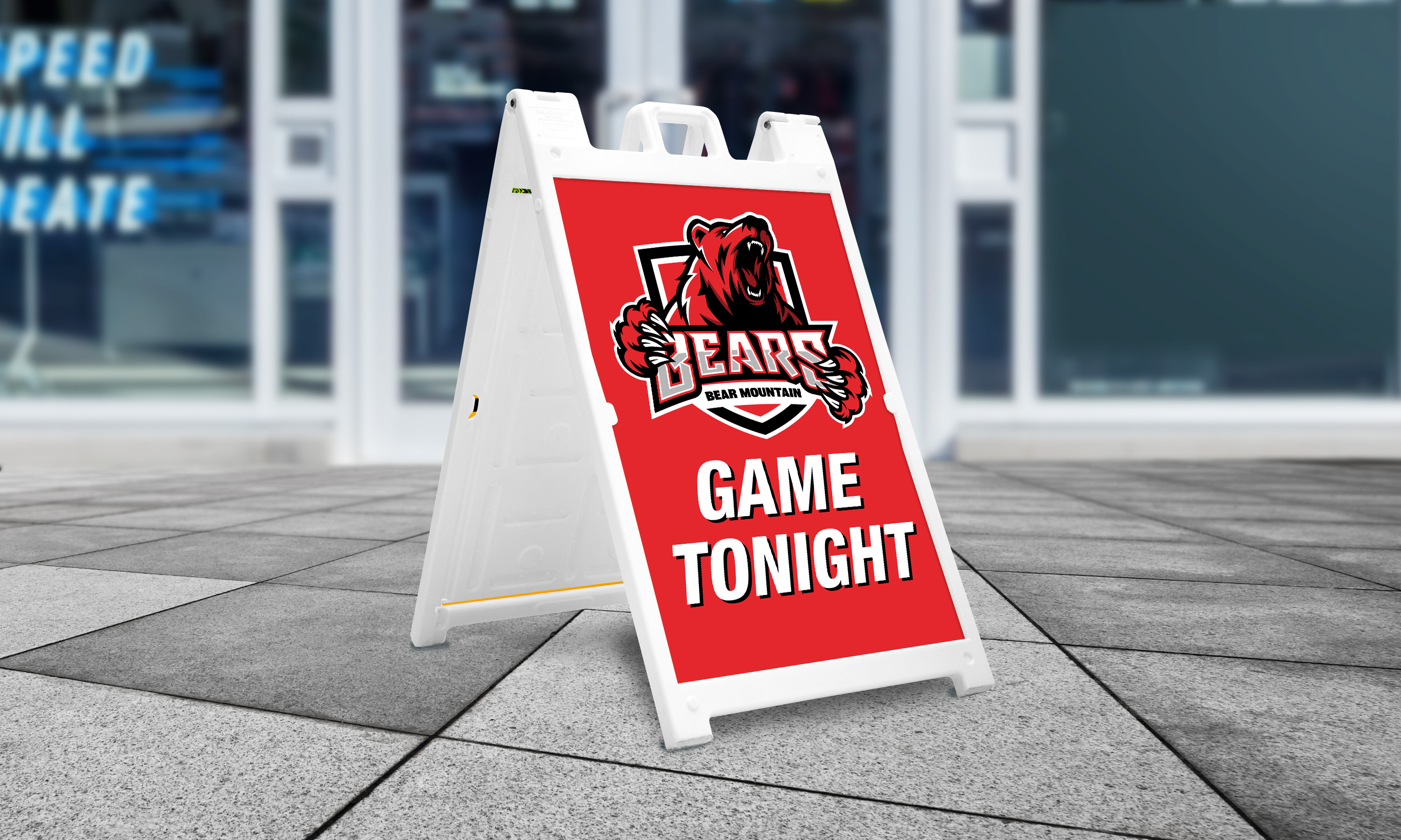 Event signage example