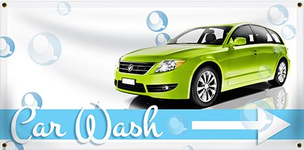 custom car wash banner