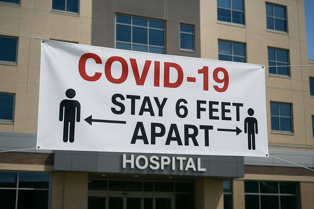 Custom covid-19 banner