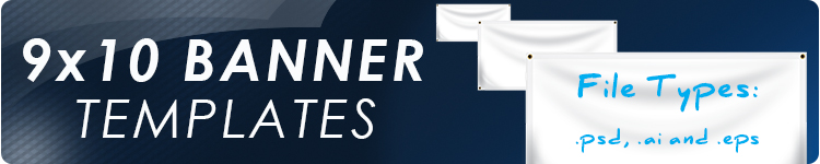 9' x 10' Vinyl Banner Templates | Banners.com