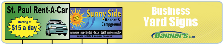 Business Yard signs header image