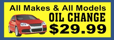 Oil Change Banner | Banners.com
