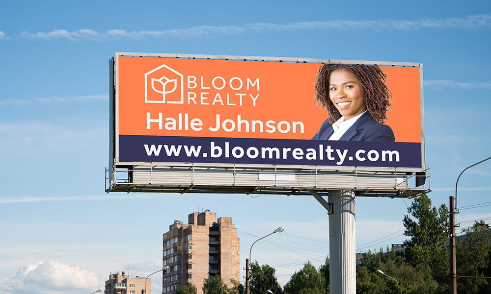 oversized banners bloom realty