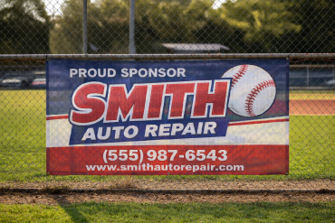 sponsor fence banner